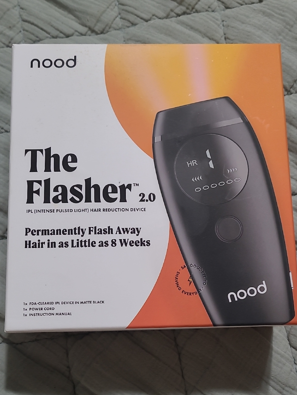 nood The Flasher 2.0 IPL Hair Reduction Device - Matte Black